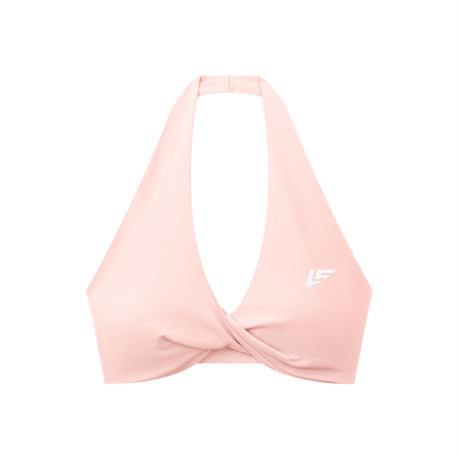 LF Women's Pleated Halter Sports Bra